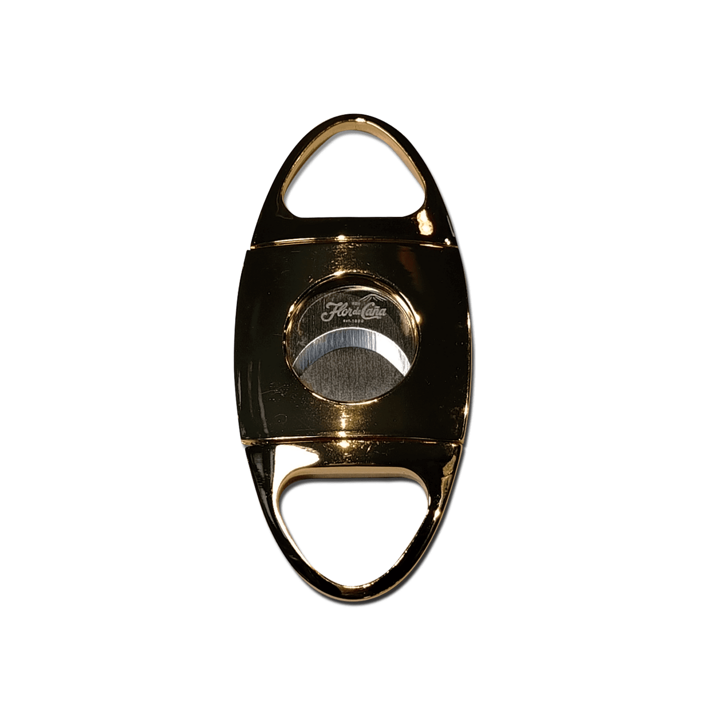 Cortador de cigarros Flor de Caña, elegante y sofisticado, ideal para maridar con tus puros.