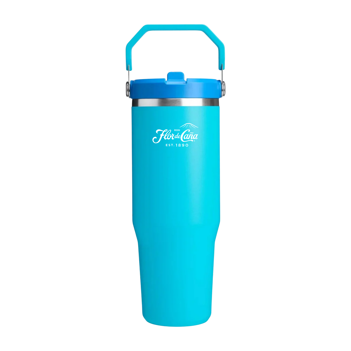 STANLEY 30OZ ICE FLOW BLUE FLOR DE CAÑA