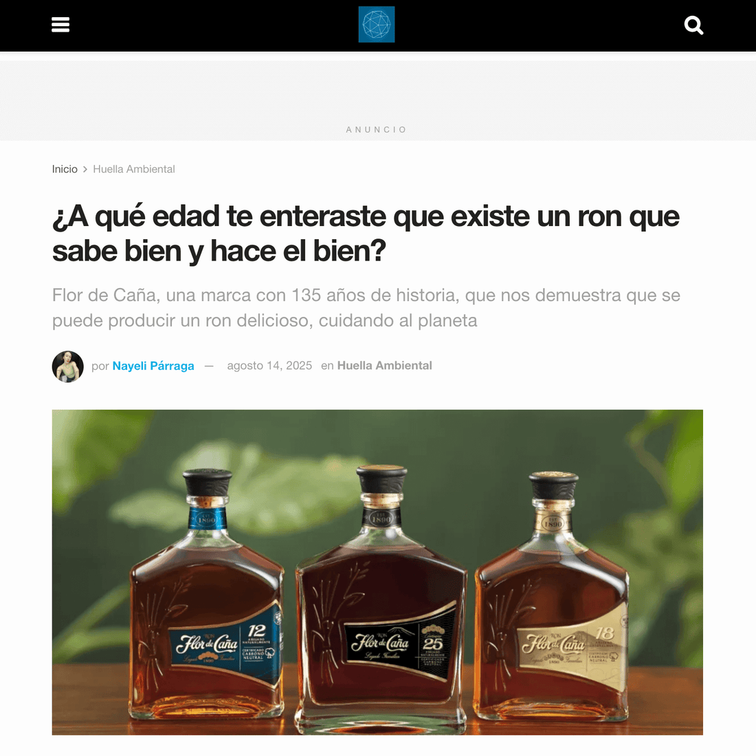 ECOOSFERA | ¿A qué edad te enteraste que existe un ron que sabe bien y hace el bien?