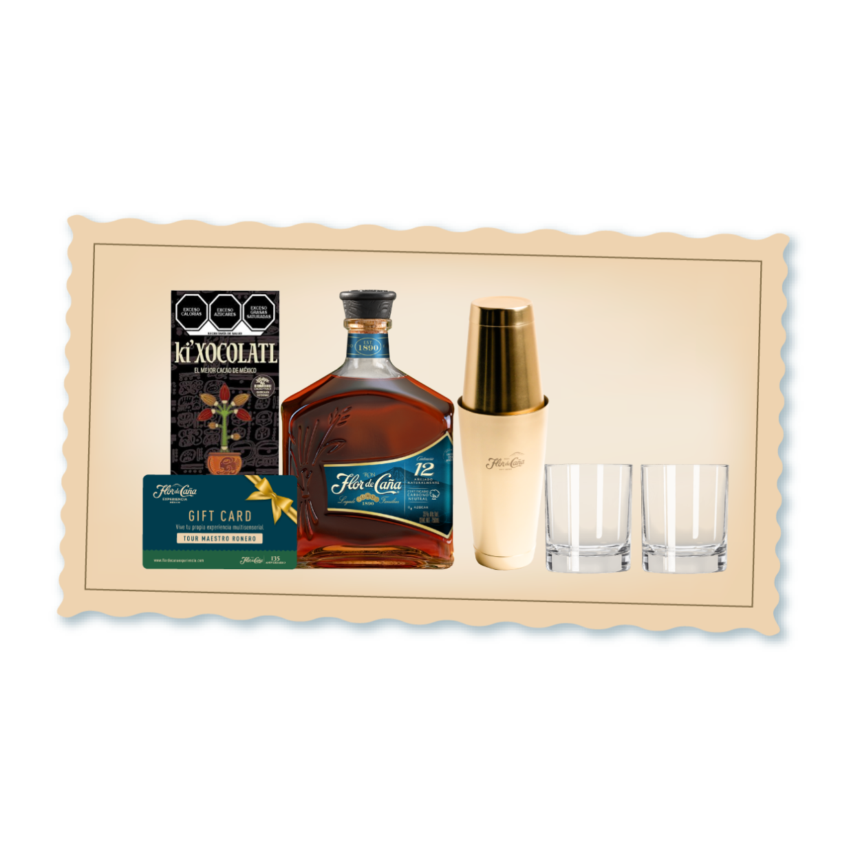 Canasta cocteles 12 años