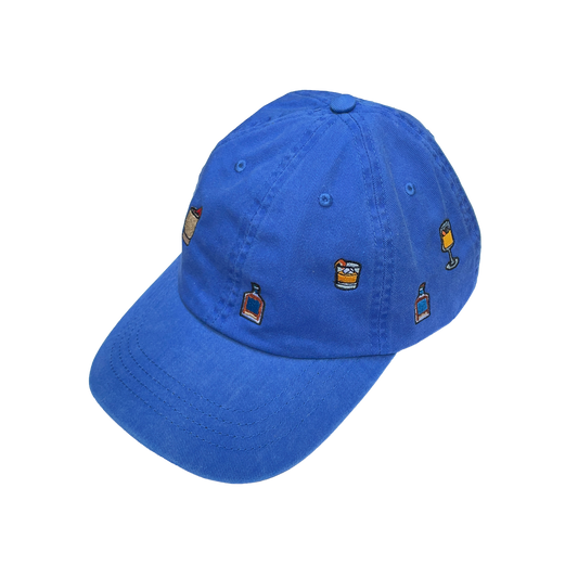GORRA ÍCONOS FLOR DE CAÑA AZUL