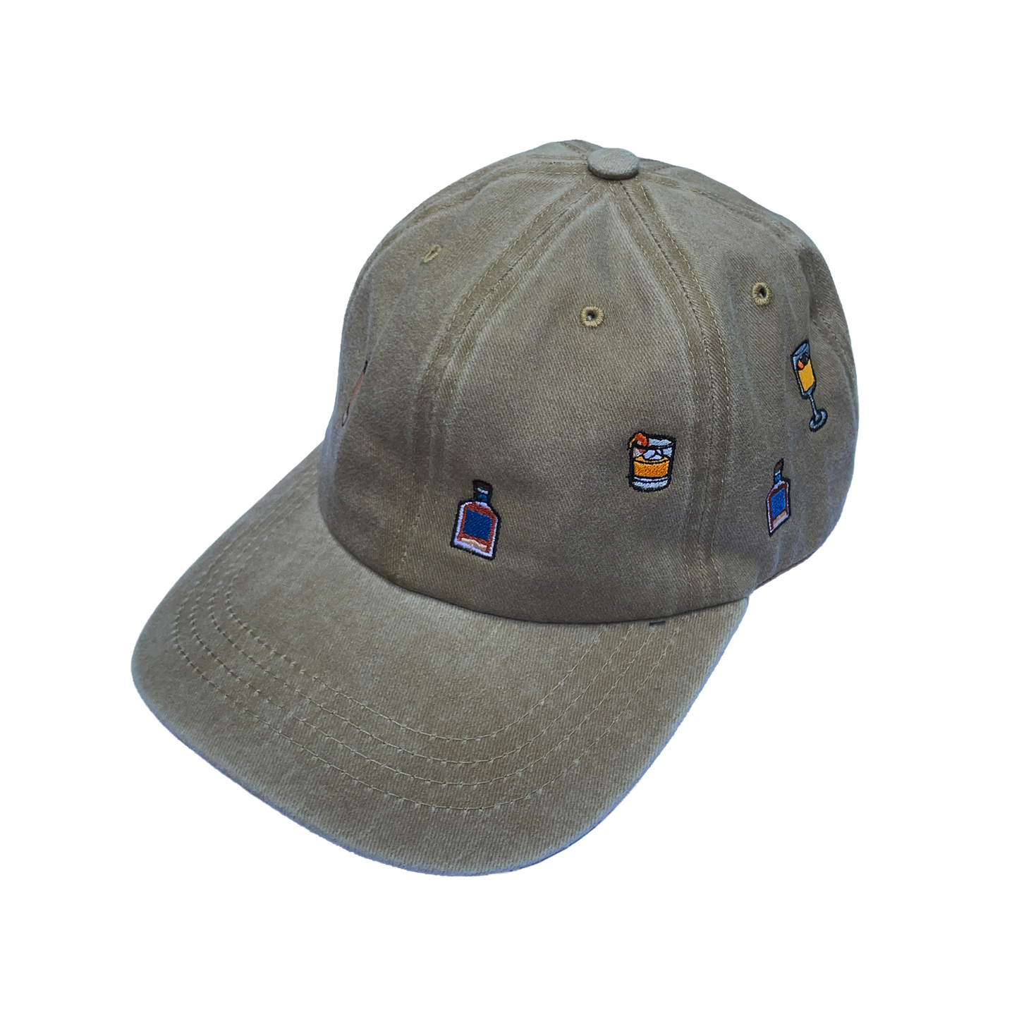 GORRA ÍCONOS FLOR DE CAÑA CAQUI