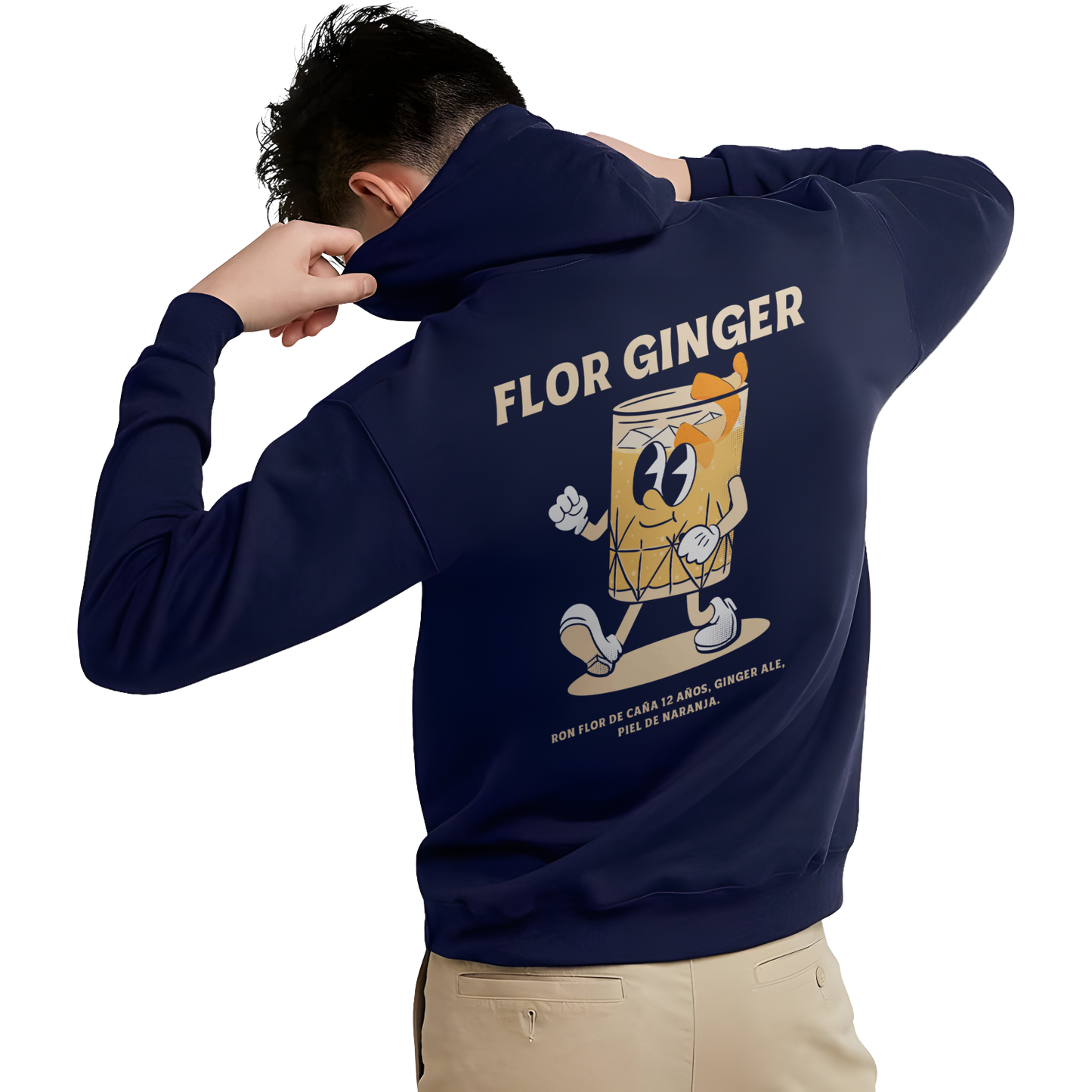 hoodie flor ginger flor de caña