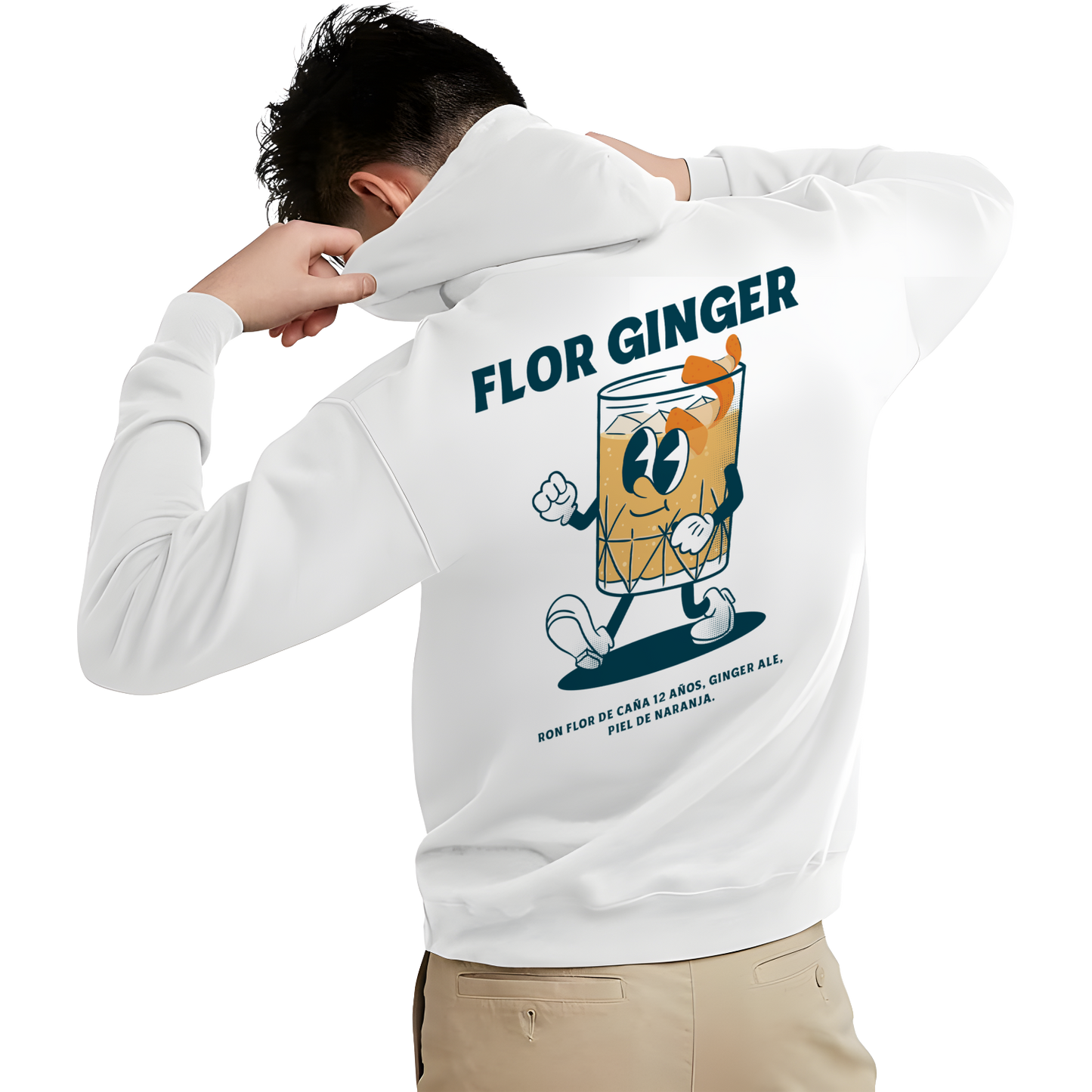 hoodie flor ginger flor de caña