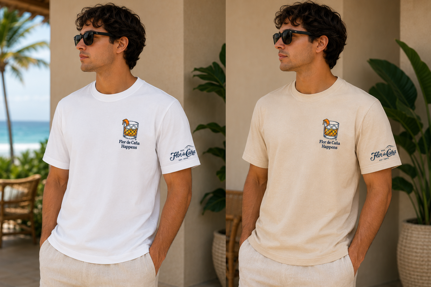 FLOR DE CAÑA HAPPENS PLAYERA HOMBRE