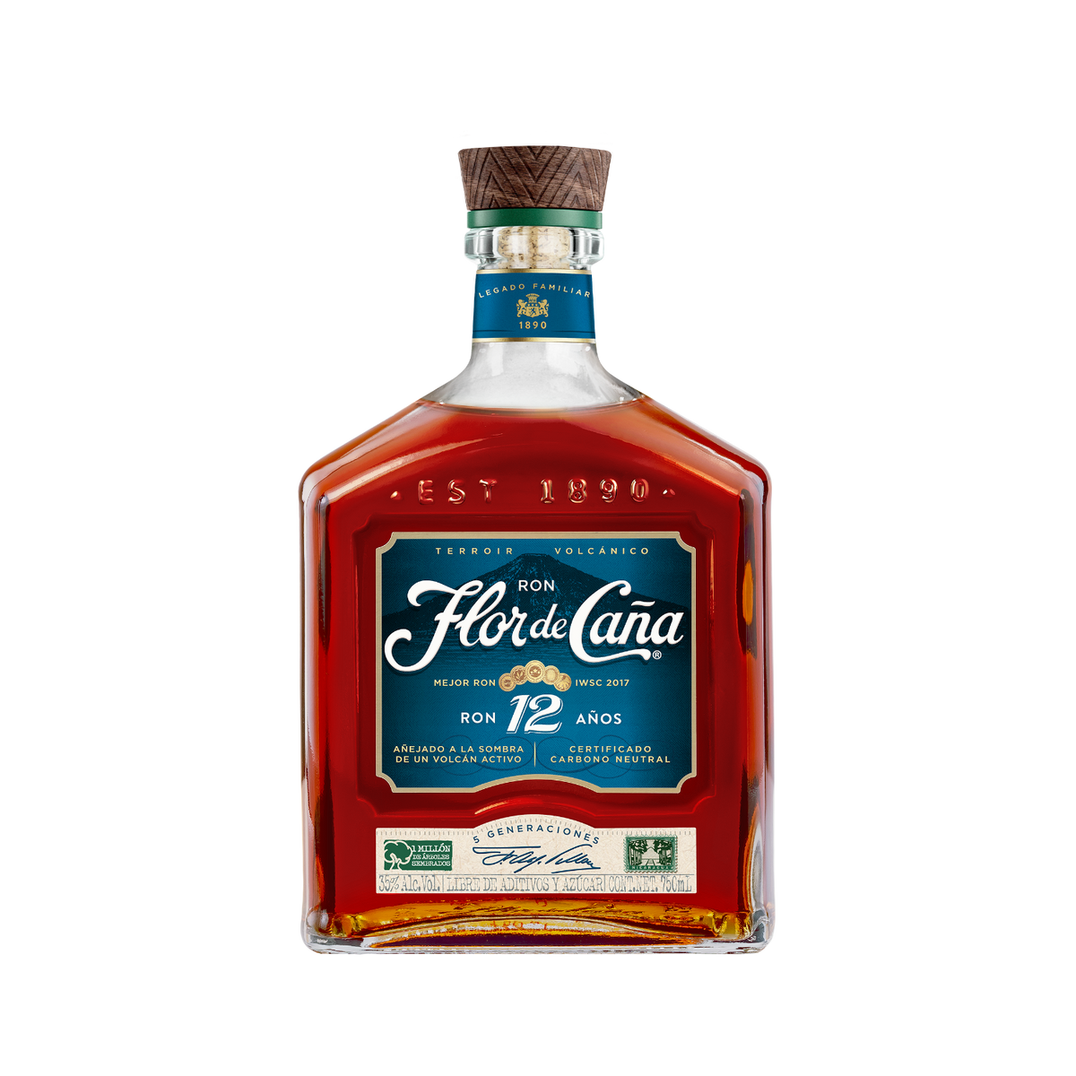 RON FLOR DE CAÑA 12 AÑOS