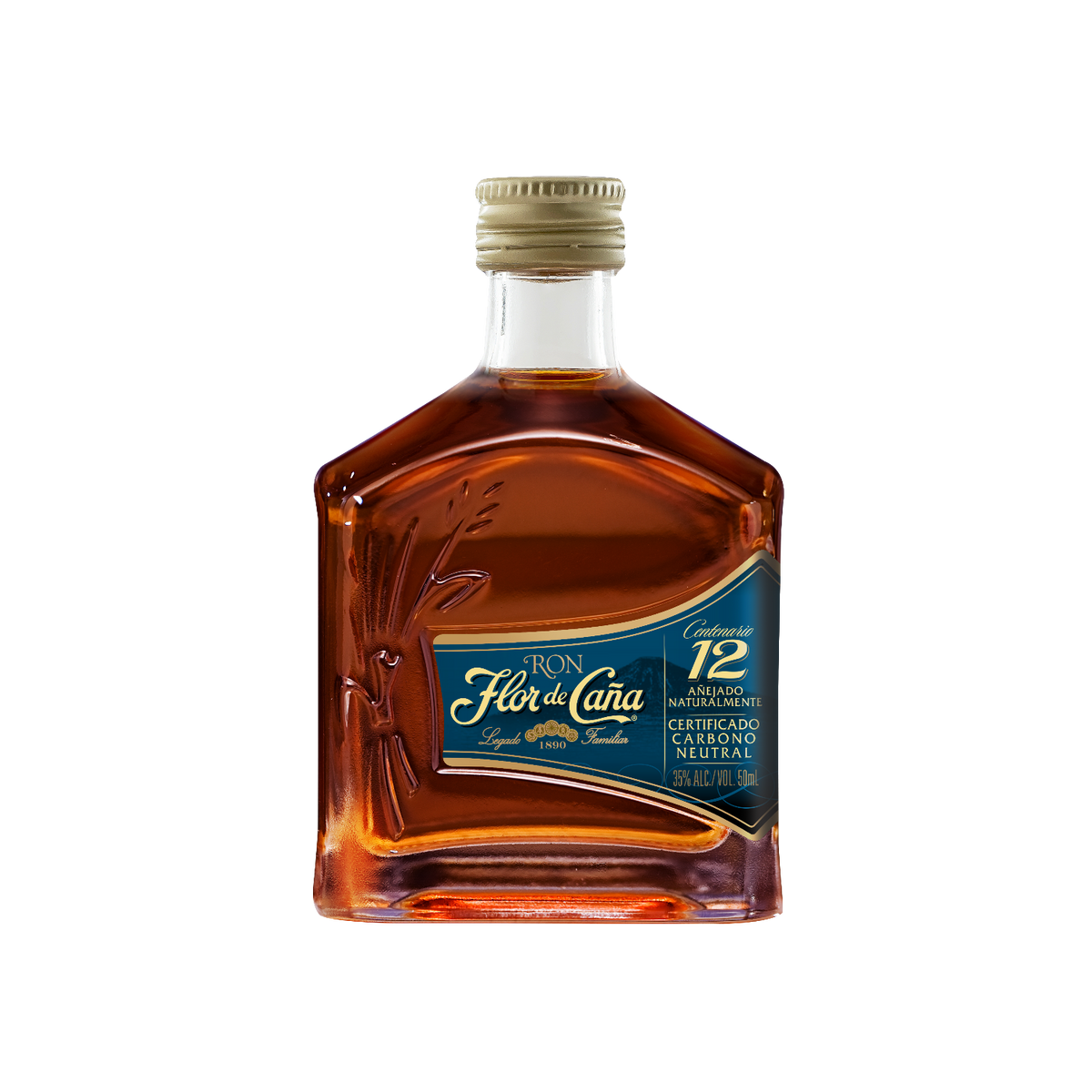 RON FLOR DE CAÑA 12 AÑOS MINI 50 ML