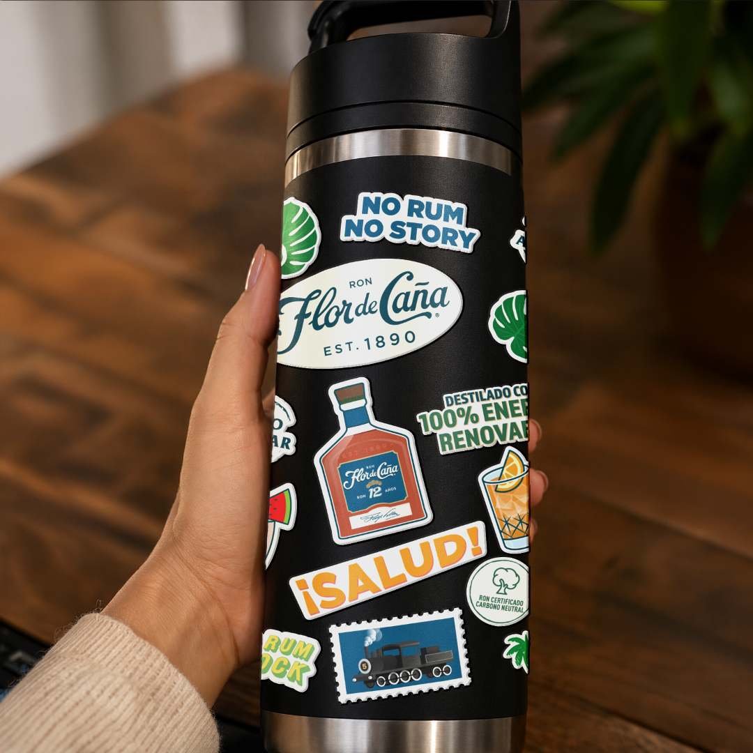 TERMO STICKERS | FLOR DE CAÑA